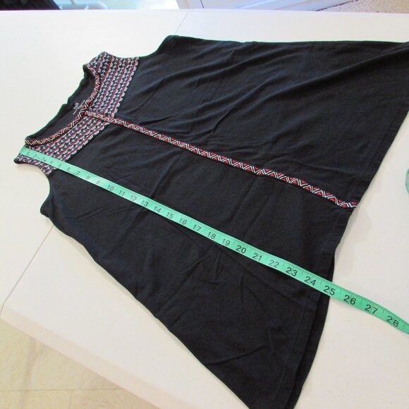 J Jill Embroidered Dipped Hem Knit Tank Cotton Blend XS - Picture 13 of 14